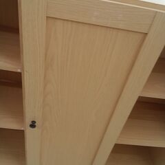 リユースのサカイ栃木店★ジモティ割あり★  本棚 ライトブラウン W113.5×D31.5×H99.5 クリーニング済み TC11788の画像