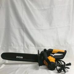 【北見市発】リョービ RYOBI 京セラ KYOCERA チェンソー CS-3602 2021年製 黄色 電動 木材伐採 (D6678awraYM)の画像