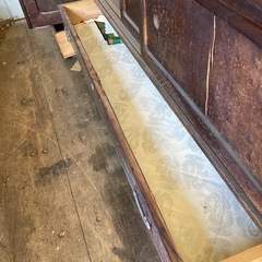 ★早い者勝ち★1円スタート 桐棚 古家具 和家具 飾り棚 アンティーク ヴィンテージ 古民具 昭和レトロ 骨董品 カフェ 店舗 ラック の画像