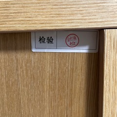 檜製　テーブル　棚の画像