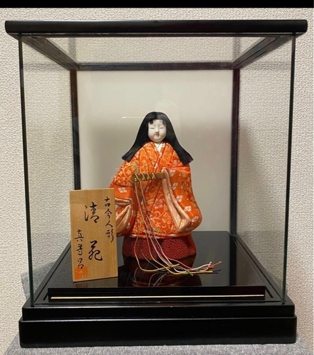 真多呂作 木目込雛人形 ケ ース飾り