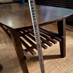 サイドテーブル　ウォールナット　 幅1200×奥行500×高さ400mm  の画像