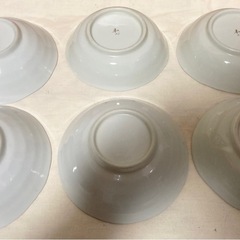 フクロウ柄　ピンク梅柄　和食器　５枚セットの画像