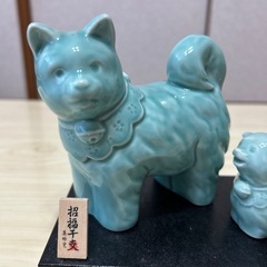 干支　戌　置物　青磁の画像