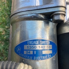 美品 SAWAFUJI 24V セルモーター 10-NS40 バス トラック 日産 UD 電装品 検索: 日野　三菱　いすゞ ヒュンダイ 船舶 農機具 クボタ イセキの画像
