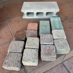 ブロック各種セット（石材＆発泡素材）の画像
