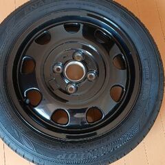 【美品】スペーシアベース純正アルミホイール・タイヤ4本セットの画像