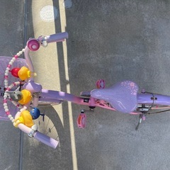 ディズニー 小さなプリンセス ソフィア 16型 幼児用自転車 ソフィア＆スカイ 16（パープル×ピンク/シングルシフト）の画像