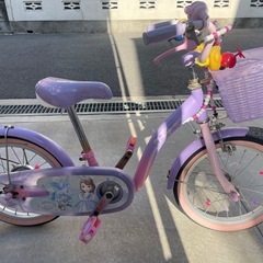 ディズニー 小さなプリンセス ソフィア 16型 幼児用自転車 ソフィア＆スカイ 16（パープル×ピンク/シングルシフト）の画像