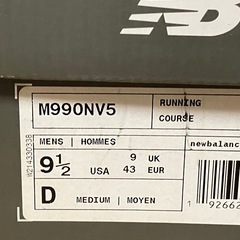 New Balance M990NV5 ネイビー 27.5 v5 navyの画像
