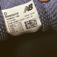 New Balance M990NV5 ネイビー 27.5 v5 navyの画像