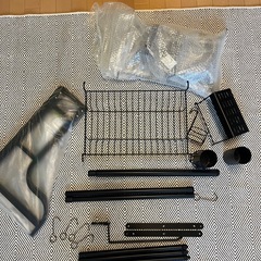 食器水切りラック　長さ調節可能　60〜96cmの画像