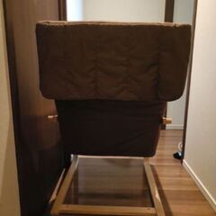 【2021年購入】天然木×ファブリック リラックスチェアの画像