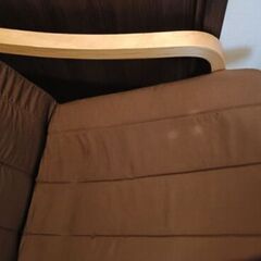 【2021年購入】天然木×ファブリック リラックスチェアの画像