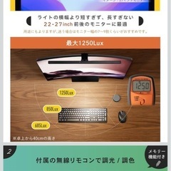 未使用モニターライト(手元リモコン付き)の画像