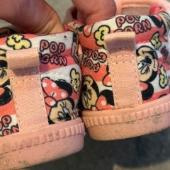USED品 Disney ミニーちゃん サンダル 13cm 女の子 ベビーの画像