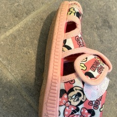 USED品 Disney ミニーちゃん サンダル 13cm 女の子 ベビーの画像