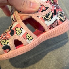 USED品 Disney ミニーちゃん サンダル 13cm 女の子 ベビーの画像