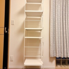 ②無印　スチールユニットシェルフの画像