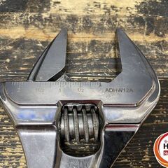 【久留米】【引き取り限定】【中古品】Snap-on スナップオン ADHW12A ワイドアジャスタブルレンチ モンキーレンチ 全長:305mm 開口幅:0-50.8mmの画像