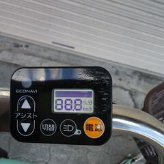 【ジャンク品】❮車体のみ❯[Panasonic]ViVi(ビビ)DX 26吋電動アシスト自転車(アップルグリーン )の画像