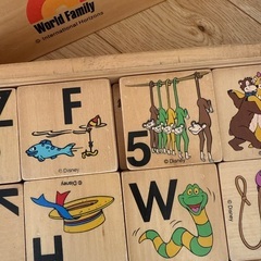 ディズニー　abc 積み木の画像