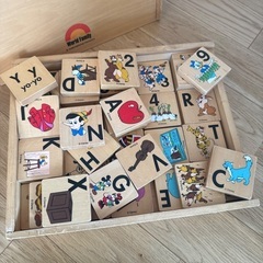 ディズニー　abc 積み木の画像