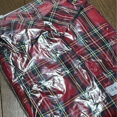 赤チェック柄シャツ 未使用品の画像