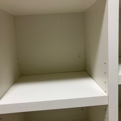 ホワイト可変式 木製ラック の画像