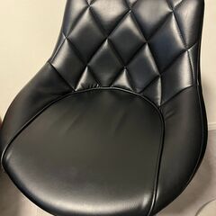 カウンターチェア 【2脚セット】 ガス昇降式 回転 Elis エリス ブラックの画像