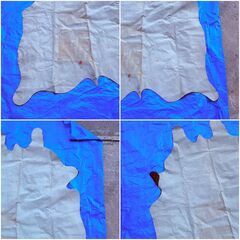 【❗️✨高級感あふれる✨❗️】✨毛皮ラグ 大型サイズ 約247×200cm 本革敷物 現状品✨の画像