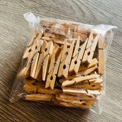 2532.大量 小型　木製クリップ おしゃれ　の画像