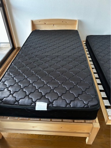 ベッドシングル、マットレス×2セット　ほぼ新品