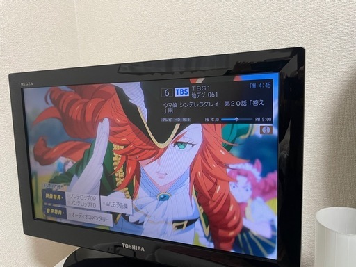 REGZAの小さいテレビとビデオレコーダー