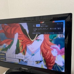 REGZAの小さいテレビとビデオレコーダーの画像