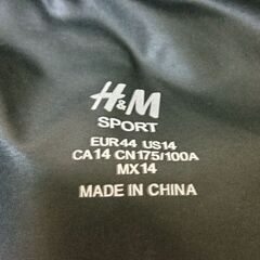 H&M フード付き レディース ダウンベスト ブラック　XLサイズの画像