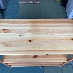 【リサイクルサービス八光】幅86cm　無印良品　パイン材ユニットシェルフの画像