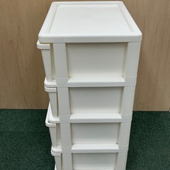 収納家具　衣装ケース　家具　プラスチック　4段　の画像