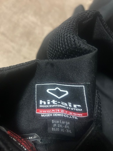 【乗馬用品】hit-airエアーバッグベストブラックLarge