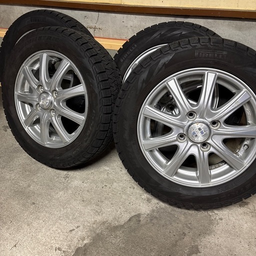 155/65R13タイヤスタッドレス&ホイール4本セット