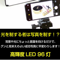 約25cmの立方体の折りたたみ式の LEDライト照明き撮影ボックスの画像