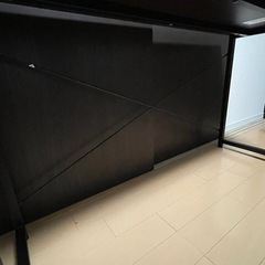 サンワダイレクト デスク 120cm×45cm 高さ約70cm ブラウンの画像