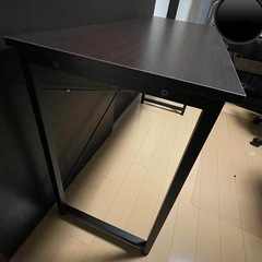 サンワダイレクト デスク 120cm×45cm 高さ約70cm ブラウンの画像