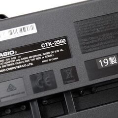 CASIO 電子キーボード 61鍵盤 CTK-2550 ブラック 動作確認済み 2019年製 説明書付き カシオ 札幌市 清田区 平岡の画像