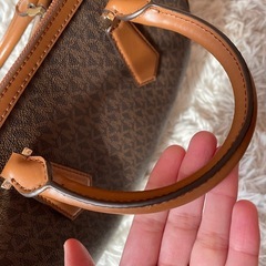 MICHAEL KORS ブラウン ボストンバッグの画像