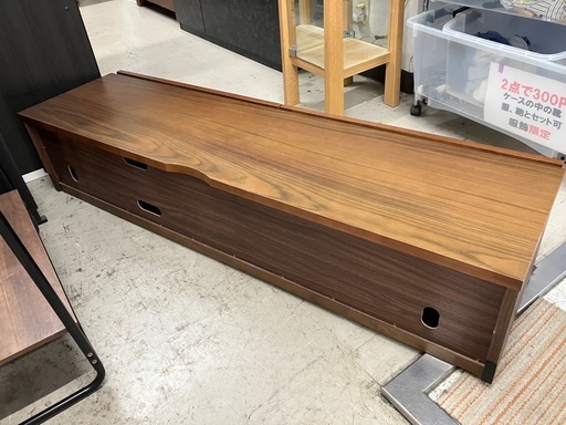 H2511-749 テレビボード ローボード ブラウン キズ有り 中古