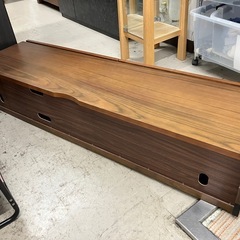 H2511-749 テレビボード ローボード ブラウン キズ有り 中古の画像