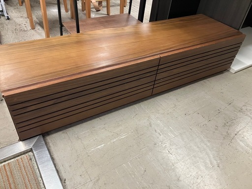 H2511-749 テレビボード ローボード ブラウン キズ有り 中古