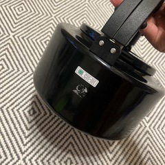 シービージャパン やかん ブラック IH対応 1.6L フラット ケトル 茶こし付き ホーロー ALAWの画像