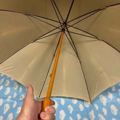 【美品】Water front 長傘　ベージュ　65㎝　雨傘　日傘の画像